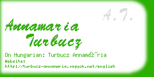 annamaria turbucz business card